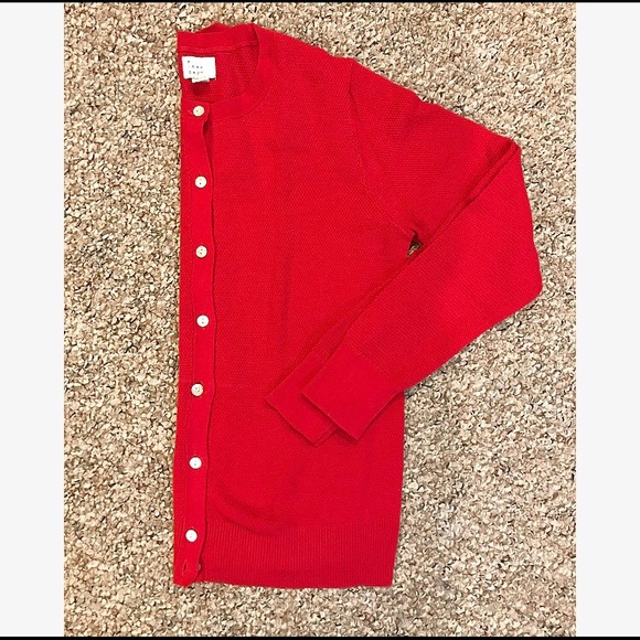 A New Day, red cardigan! - Picture 2 of 4
